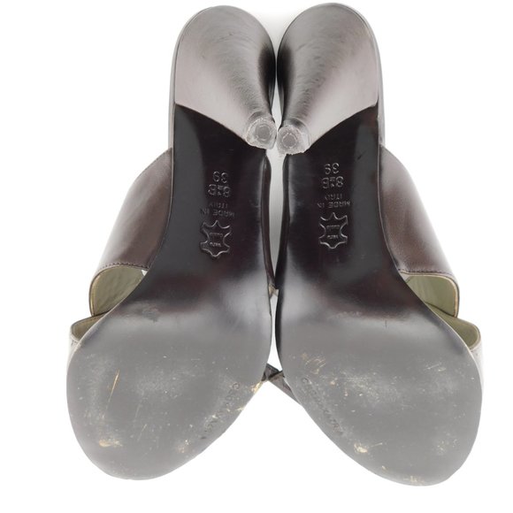 BCBG MAXAZRIA Brown Crisscross Slide Sandals 8.5 - Picture 8 of 8